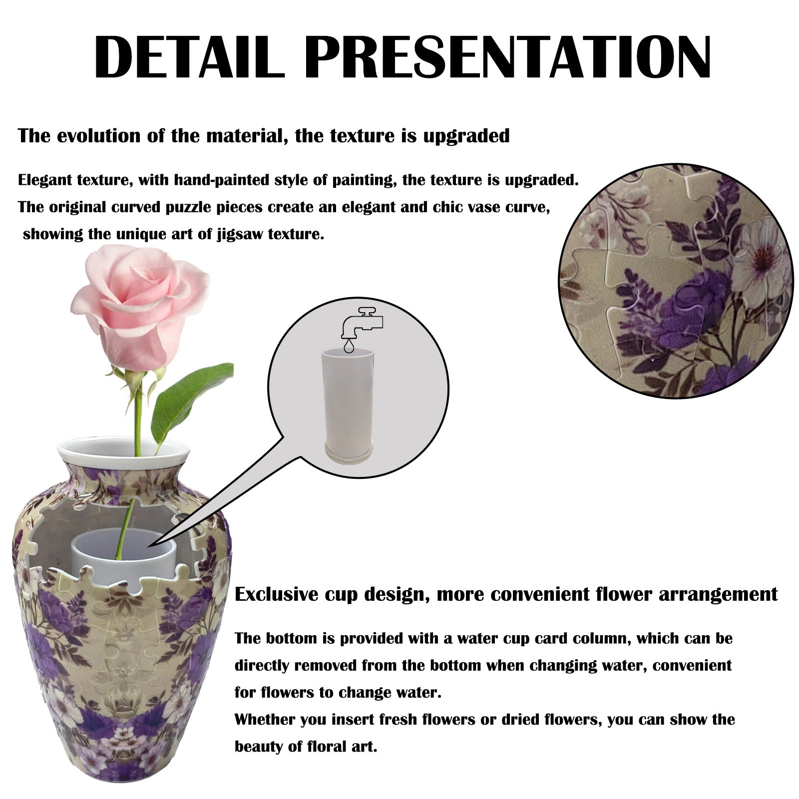 3D Puzzle Urn Vase