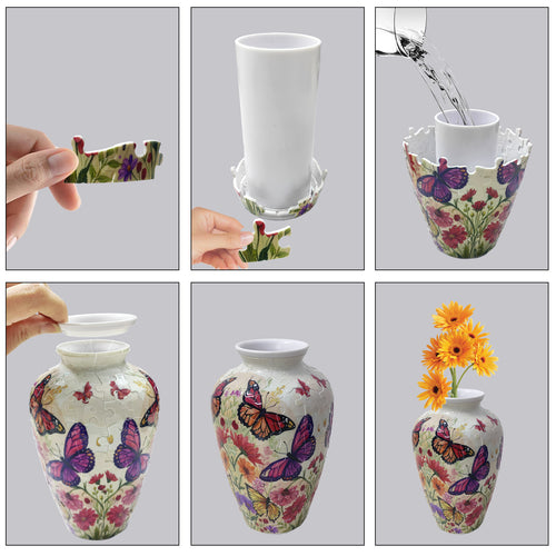 3D Puzzle Urn Vase