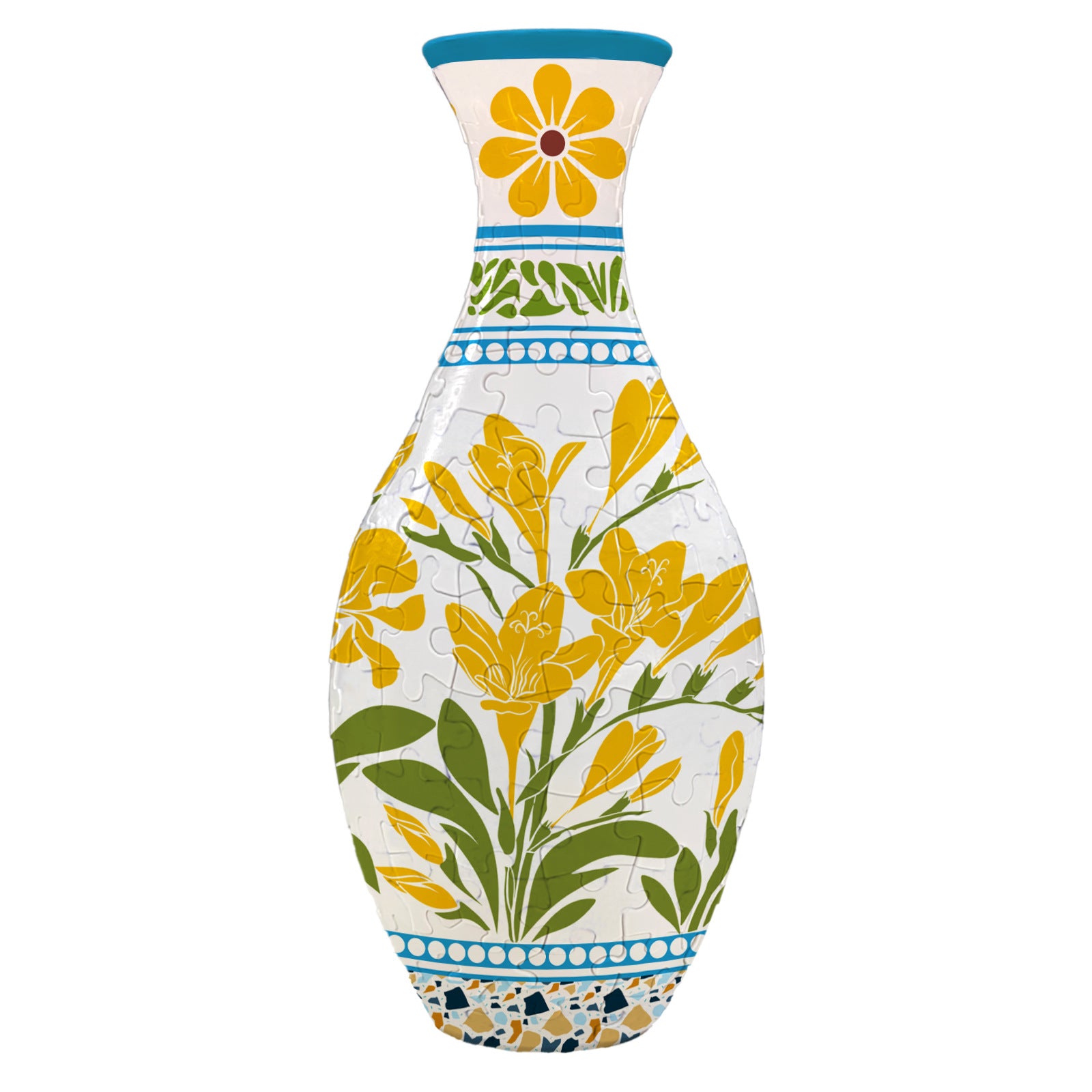 3D Puzzle Long Neck Vase