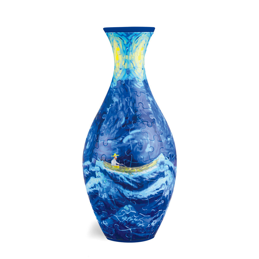 3D Puzzle Long Neck Vase