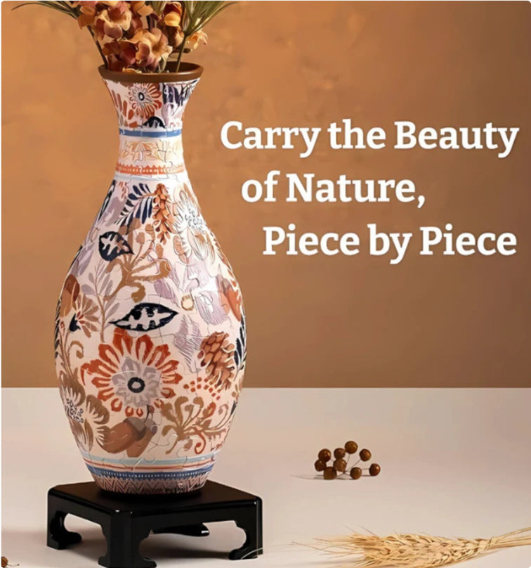 3D Puzzle Long Neck Vase
