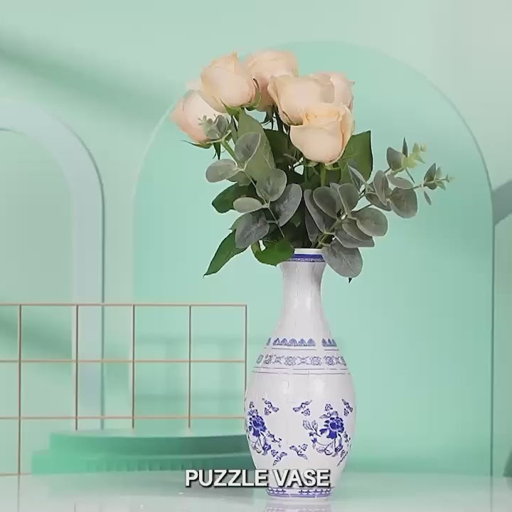 3D Puzzle Long Neck Vase